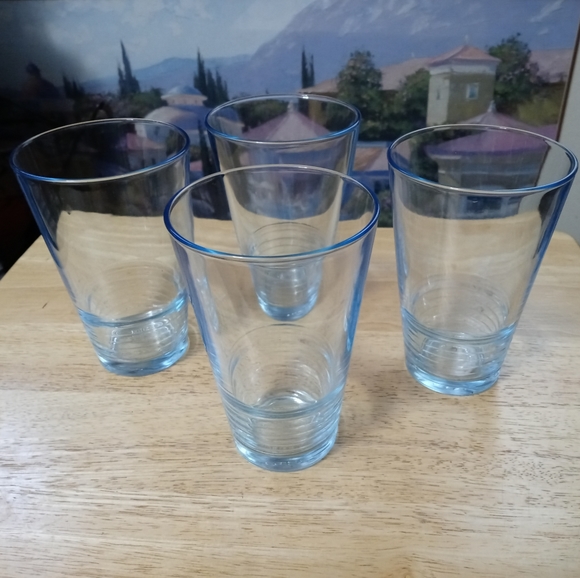 IKEA LIGHT BLUE 3 DRINKING GLASS🍷SIZE 5.75"×3.75",MADE IN BULGARIA. 🆕 - Picture 4 of 7